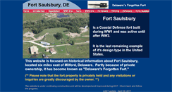 Desktop Screenshot of fortsaulsburyde.com