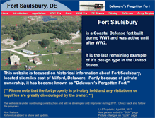 Tablet Screenshot of fortsaulsburyde.com